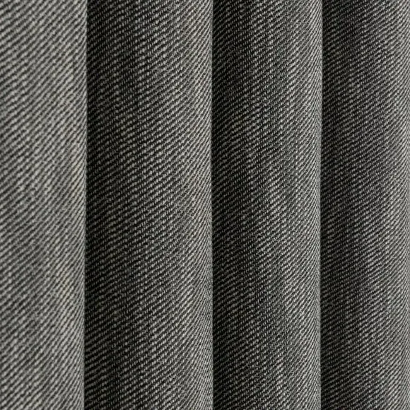 Thermal Pencil Pleat Curtains - Monochrome, Twill