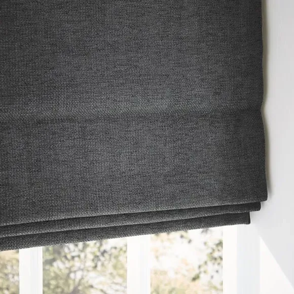 Thermal Roman Blind - Charcoal