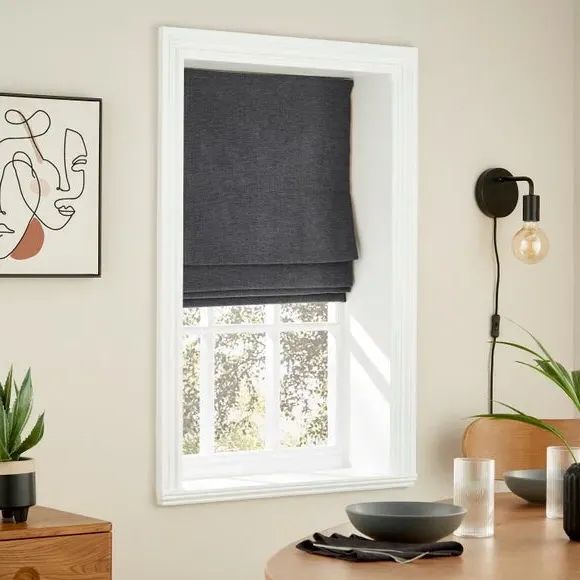 Thermal Roman Blind - Charcoal image