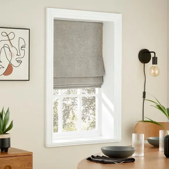 Thermal Roman Blind - Grey
