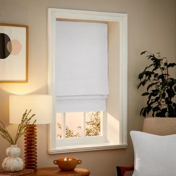 Thermal Roman Blind - White