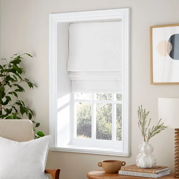 Thermal Roman Blind - White