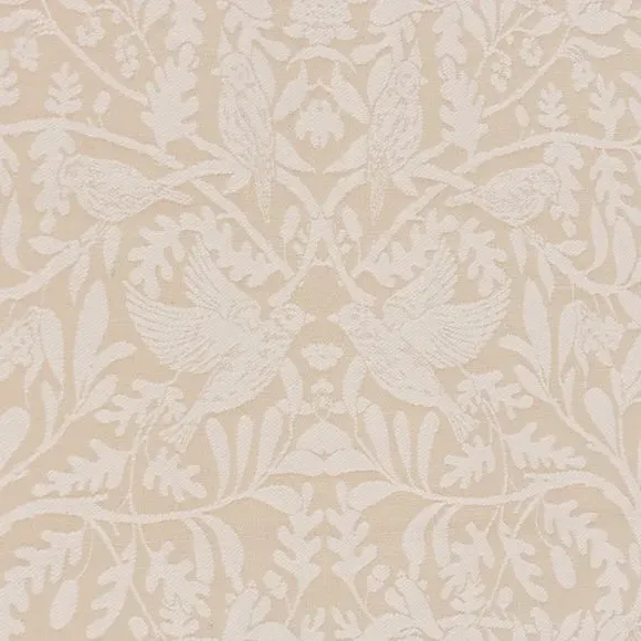 Thermal Roman Blind with Bird Design - Natural, Chenille