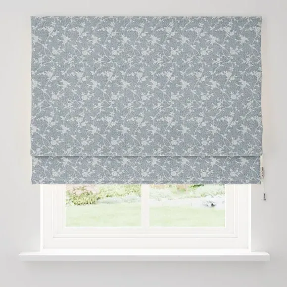 Thermal Roman Blind with Herringbone - Denim