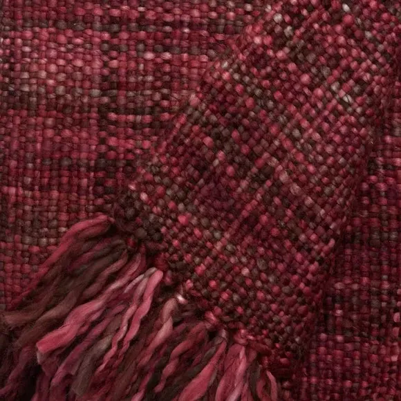 Throw Blanket with Tassels - Multicolor, Woven