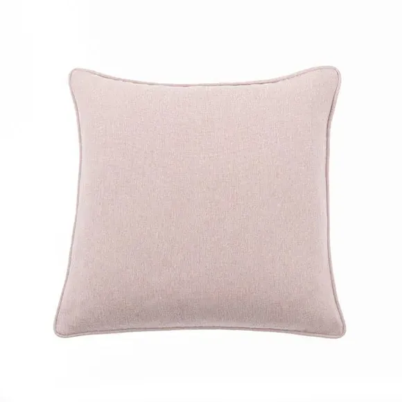 Throw Cushion with Self-Piping - Blush