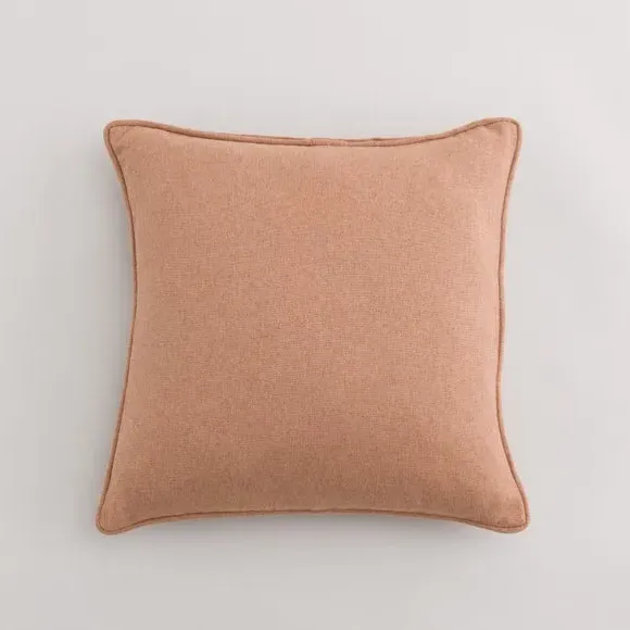 Throw Cushion with Self-Piping - Camel