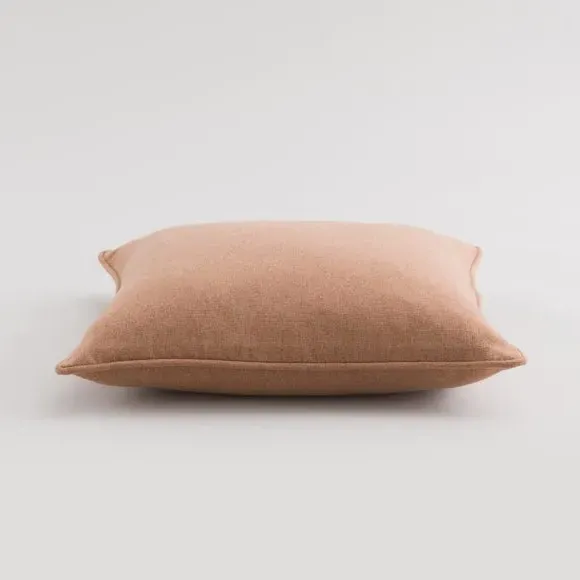 Throw Cushion with Self-Piping - Camel