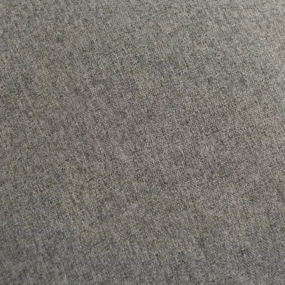 Throw Cushion with Self-Piping - Charcoal