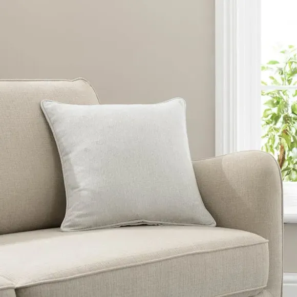 Throw Cushion with Self-Piping - Dove