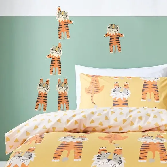 Tiger Wall Stickers - Orange, Self-Adhesive image
