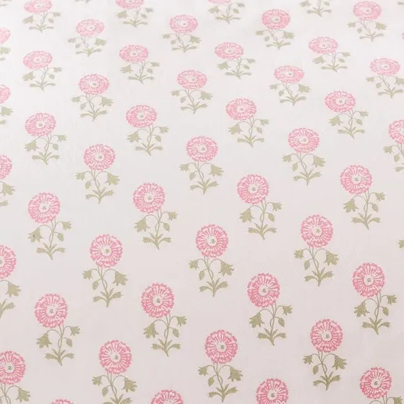 Tile Print Duvet Cover Set - Olive, Cotton