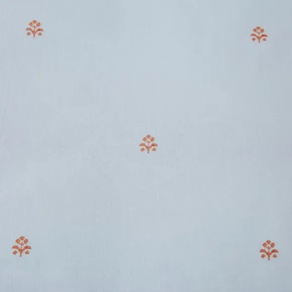 Tile Print Duvet Cover Set - Orange, Polycotton
