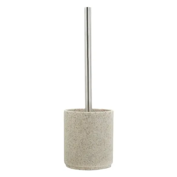 Toilet Brush with Holder - Sandstone, Resin