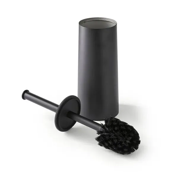 Toilet Brush with Lid - Black, Stainless Steel