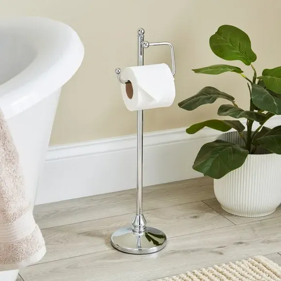 Toilet Butler Stand - Silver, Chrome image