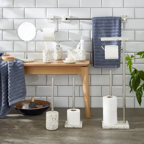 Toilet Butler with Shelf - Natural, Terrazzo