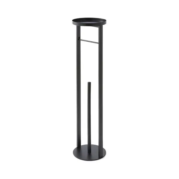Toilet Butler with Table Storage - Black
