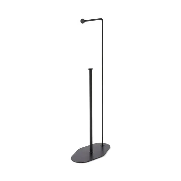 Toilet Paper Holder Stand - Black