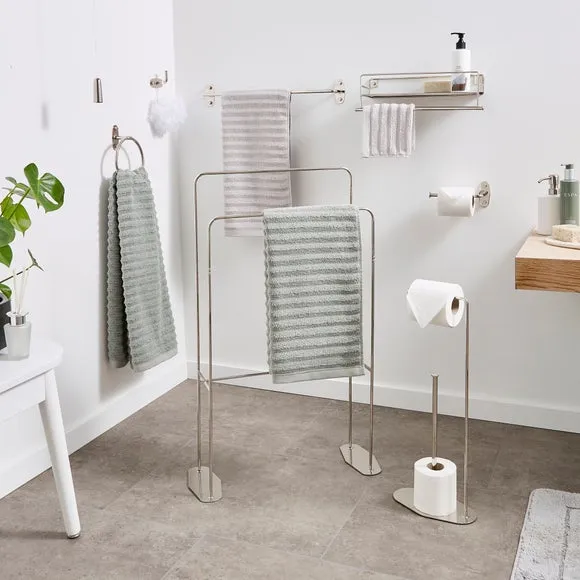 Toilet Paper Holder Stand - Chrome