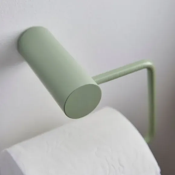 Toilet Roll Holder - Sage, Ceramic