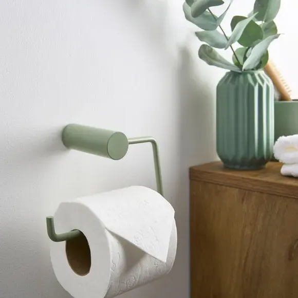 Toilet Roll Holder - Sage, Ceramic image