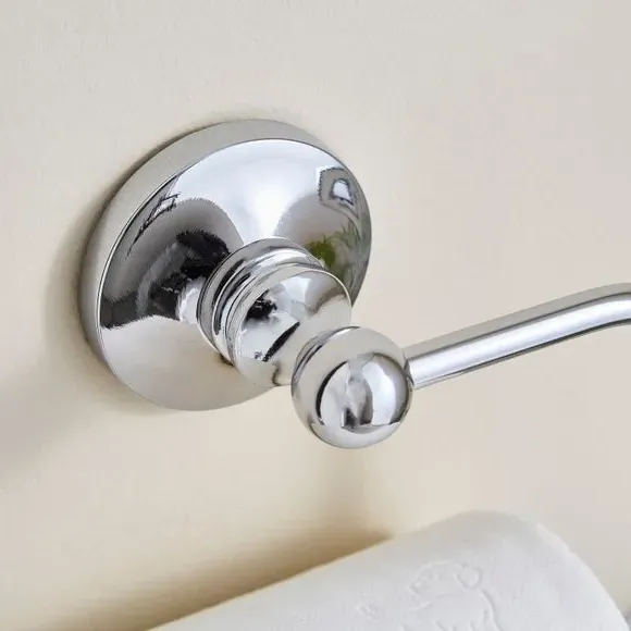 Toilet Roll Holder - Silver, Chrome
