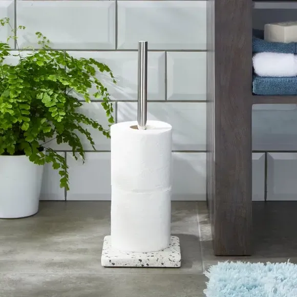 Toilet Roll Stand - Natural, Terrazzo image