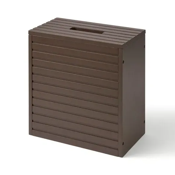 Toilet Roll Storage Box with Lid - Chocolate