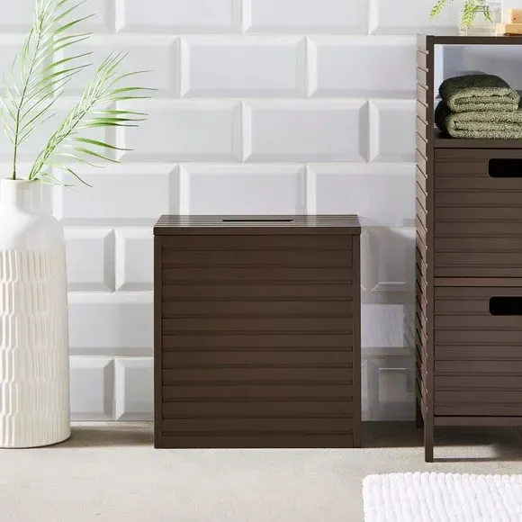 Toilet Roll Storage Box with Lid - Chocolate