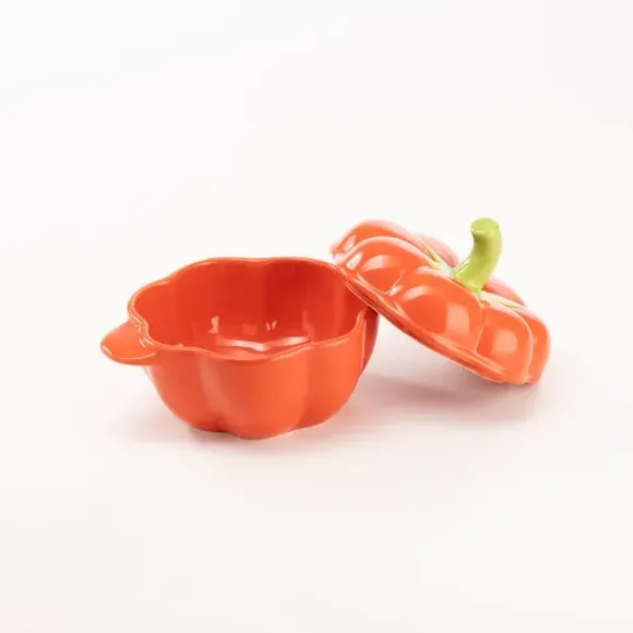 Tomato Casserole Dish - Red, Stoneware