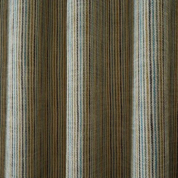 Tonal Stripe Eyelet Curtains - Green