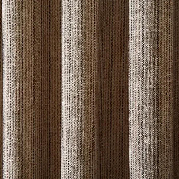 Tonal Stripe Eyelet Curtains - Natural