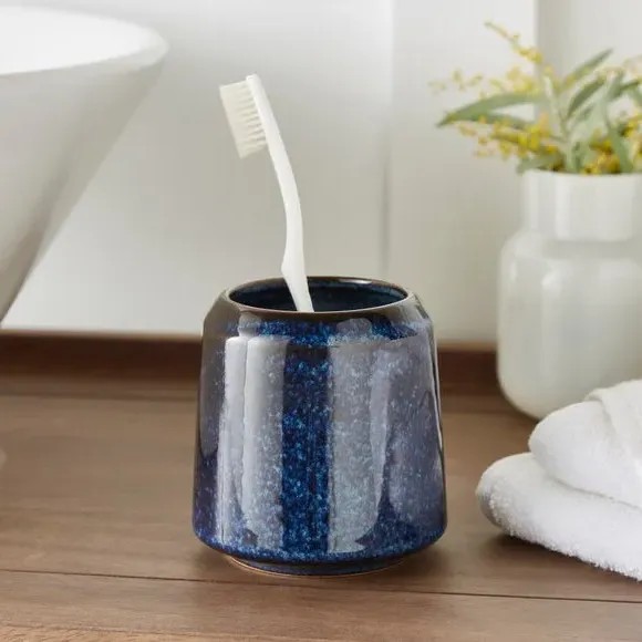 Toothbrush Holder with Storage - Blue image