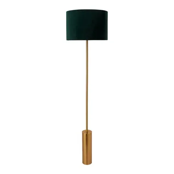 Touch Dimmable Floor Lamp - Green, Velvet
