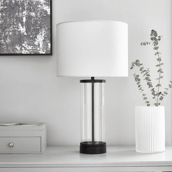 Touch Dimmable Table Lamp - Black, Glass