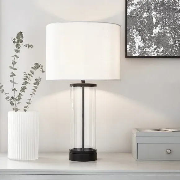 Touch Dimmable Table Lamp - Black, Glass image