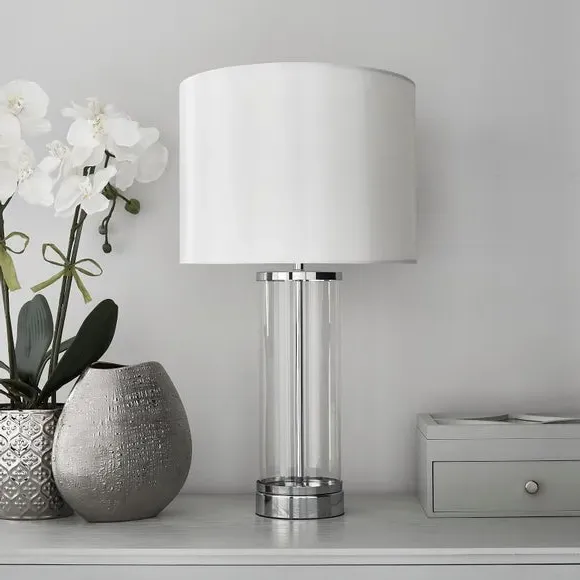 Touch Dimmable Table Lamp - Chrome, Glass