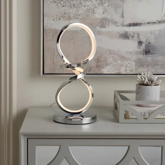 Touch Dimmable Table Lamp - Chrome, LED image