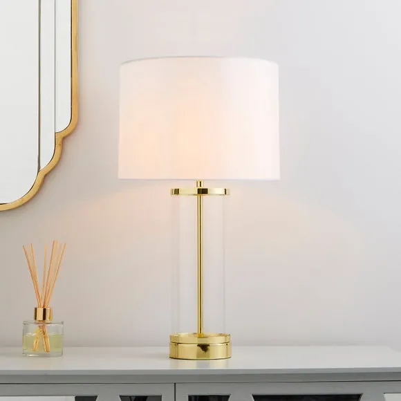 Touch Dimmable Table Lamp - Gold, Glass
