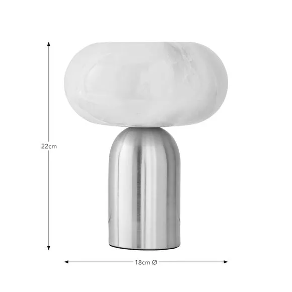 Touch Table Lamp with Alabaster Shade - Gold, Metal