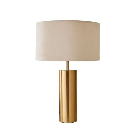 Touch Table Lamp with Dimmer - Cream, Velvet