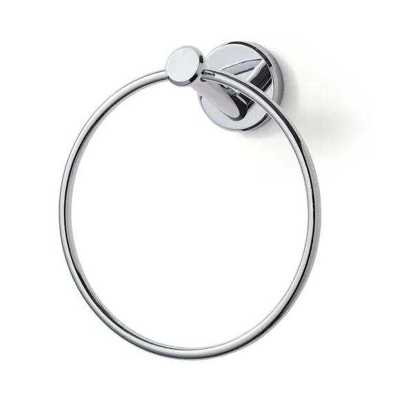 Towel Ring with Wall Fixings - Chrome, Metal