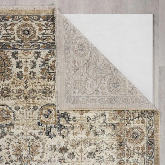 Traditional Abstract Rug - Green, Polypropylene