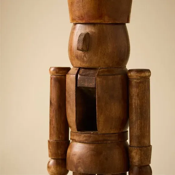 Traditional Christmas Nutcracker - Dark, Pine Wood