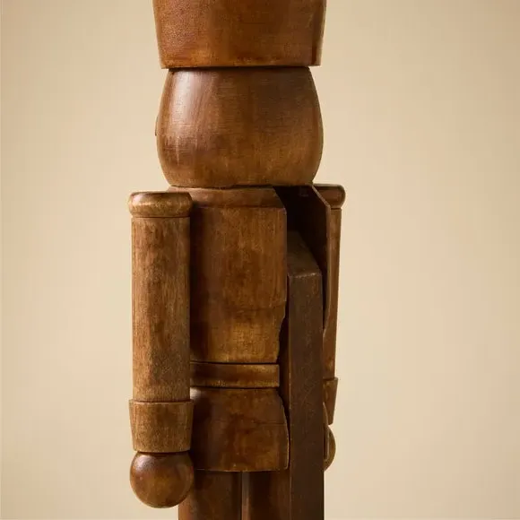 Traditional Christmas Nutcracker - Dark, Pine Wood