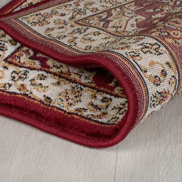Traditional Doormat with Pattern - Red, Polypropylene