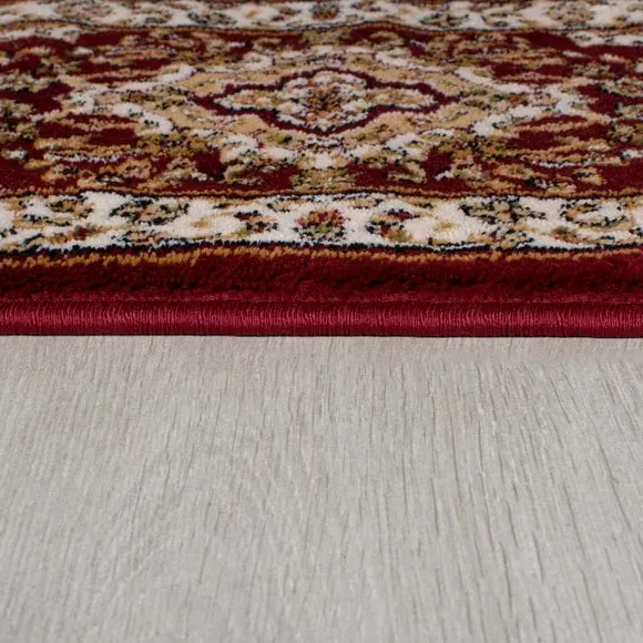 Traditional Doormat with Pattern - Red, Polypropylene