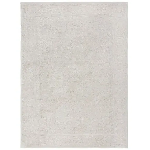 Traditional Medallion Rug - Ivory, Polyester