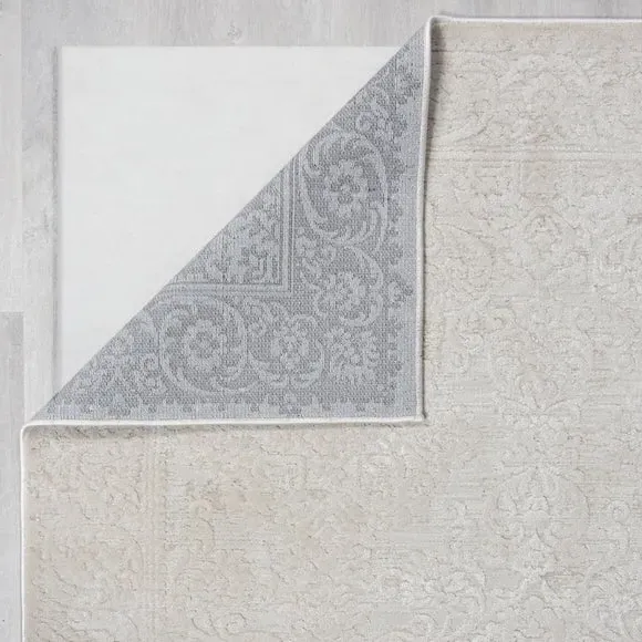 Traditional Medallion Runner - Ivory, Polyester